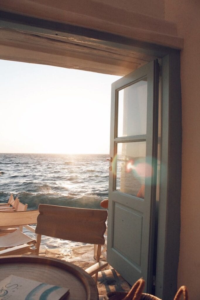 Room with a beautiful view of the sea
