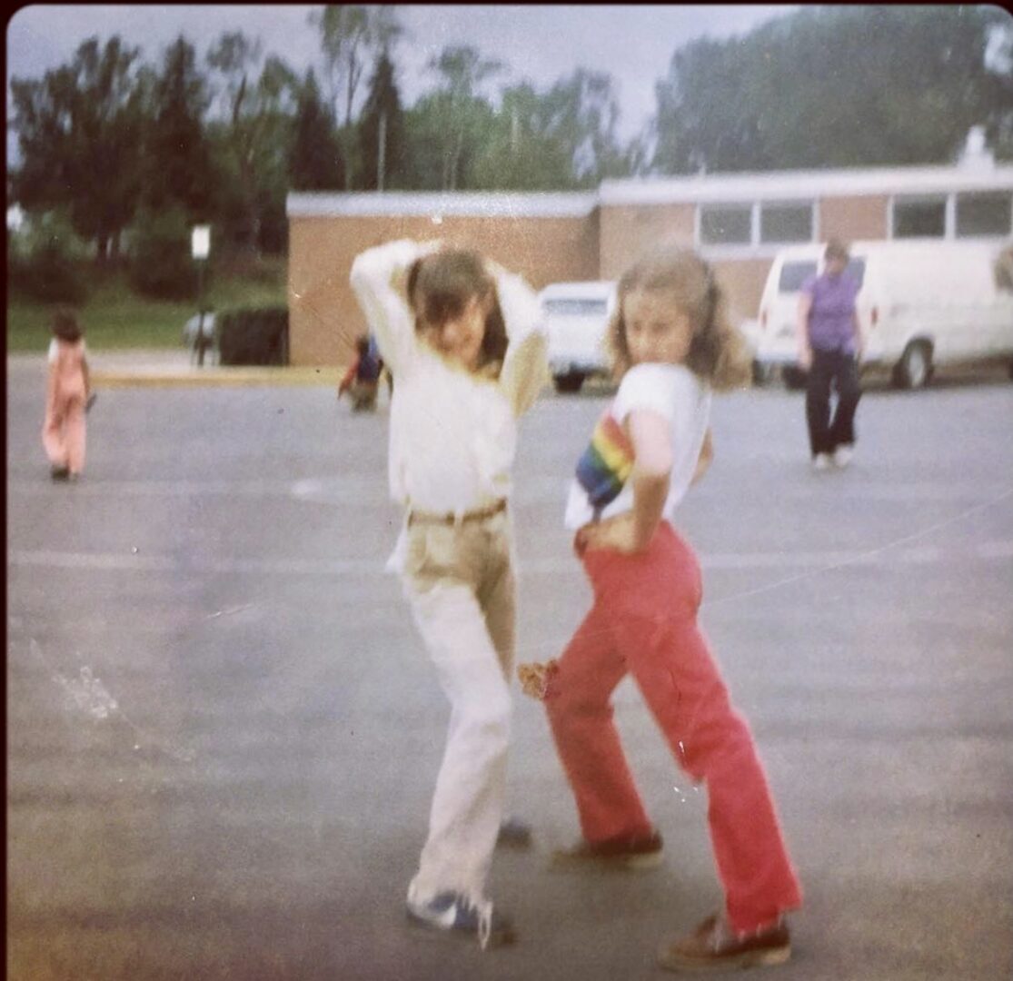 A Vintage 1980s Picture of Two Girls